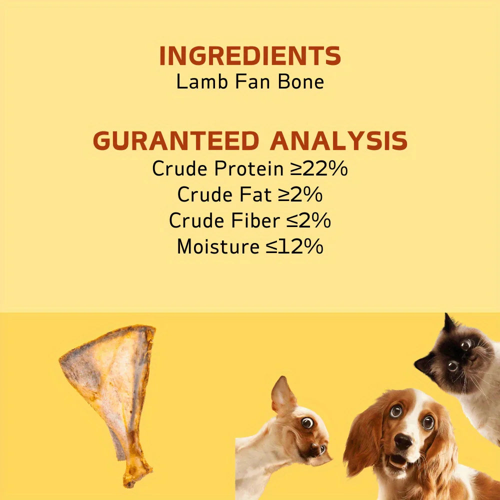 Lamb Fan Bone Dog Chews